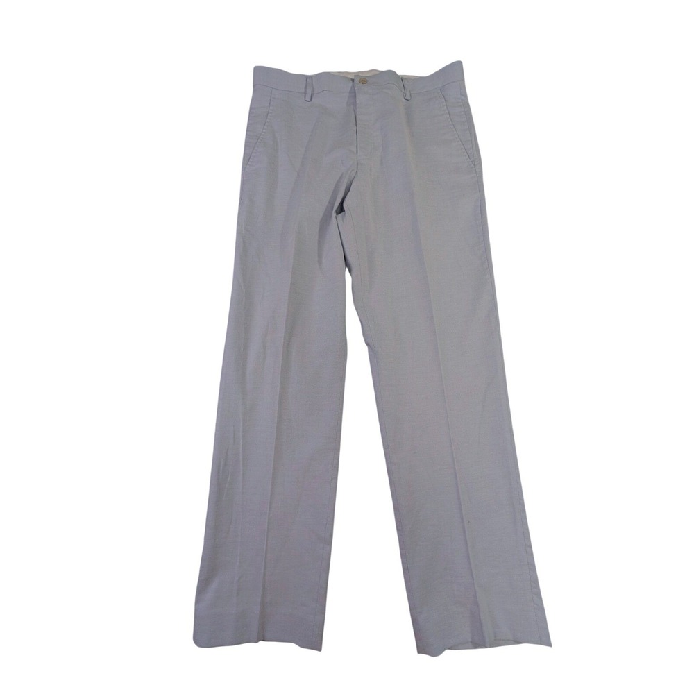 Britches By Samtex Dress Pants Mens 34x30 Blue Lightweight Stretch Business